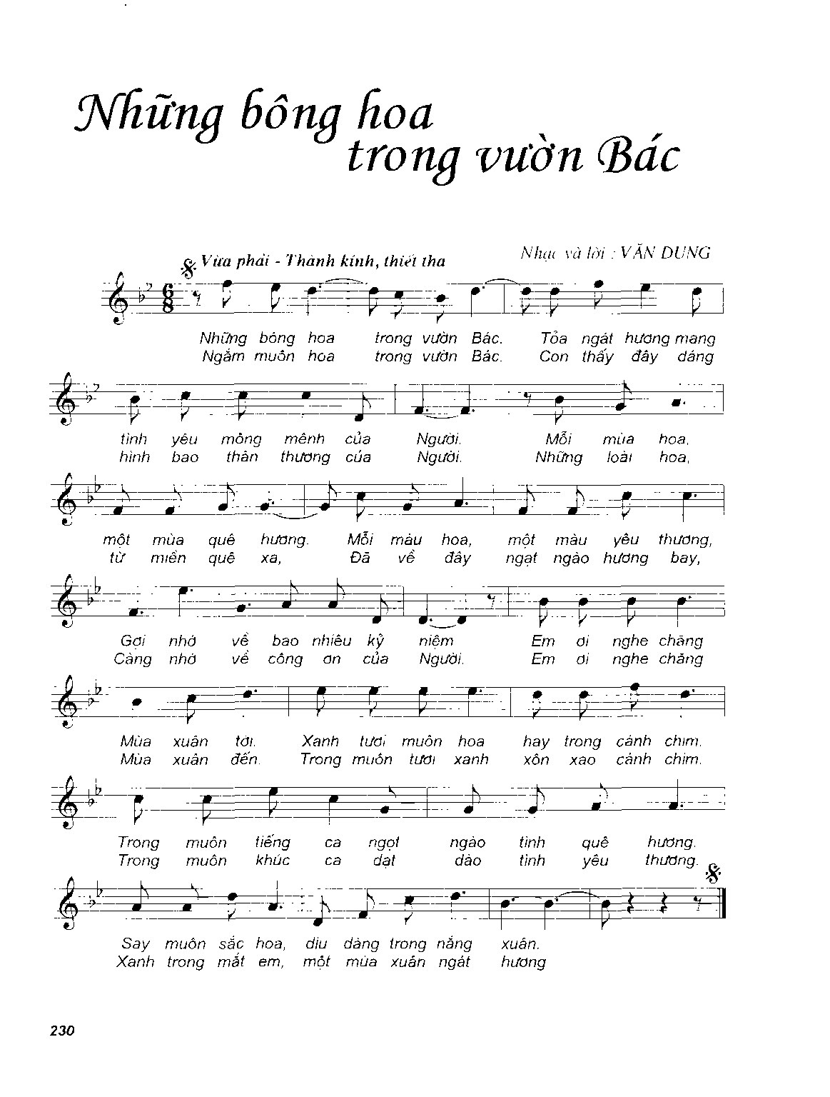 Những Bông Hoa Trong Vườn Bác