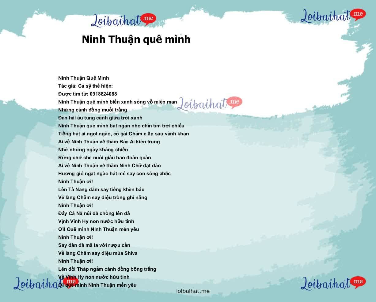 Ninh Thuận Quê Mình