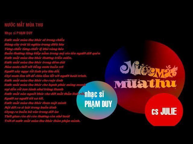 Nước mắt mùa thu