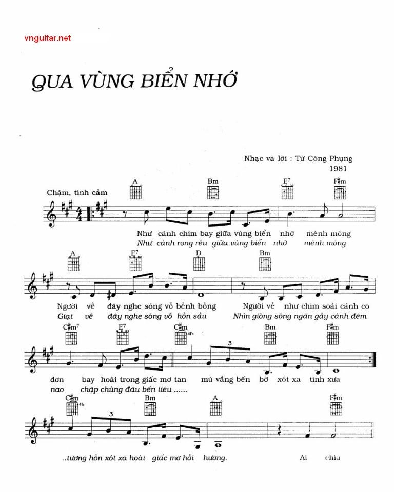 Qua vùng biển nhớ