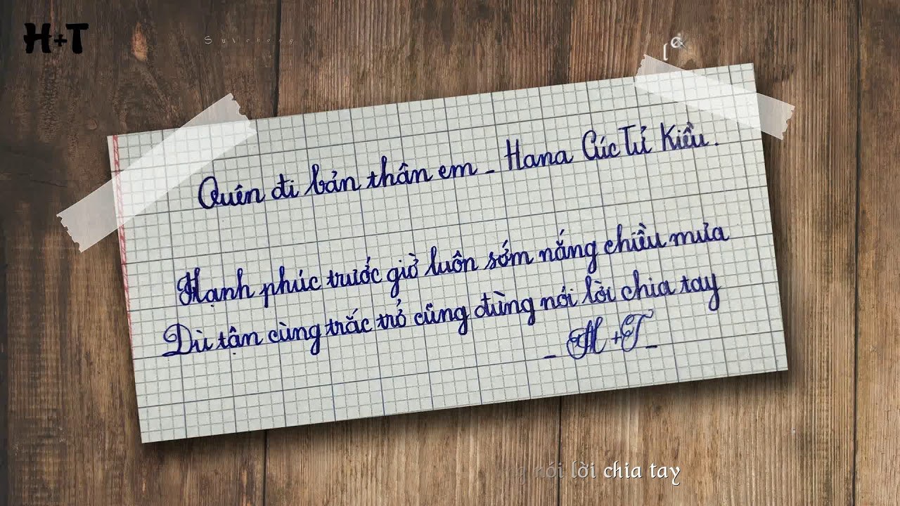 Quên đi chính bản thân em (忘記我自己)
