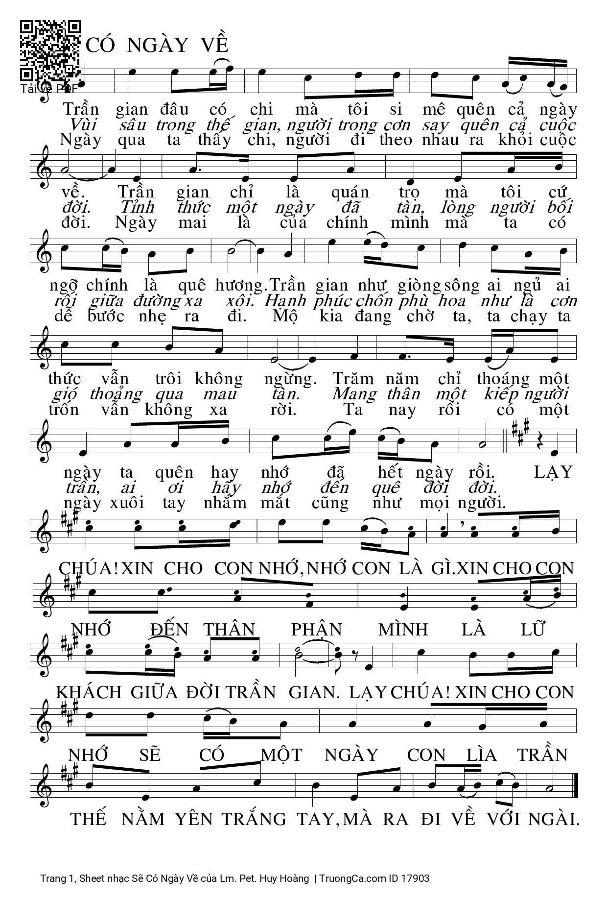 Sẽ Có Một Ngày