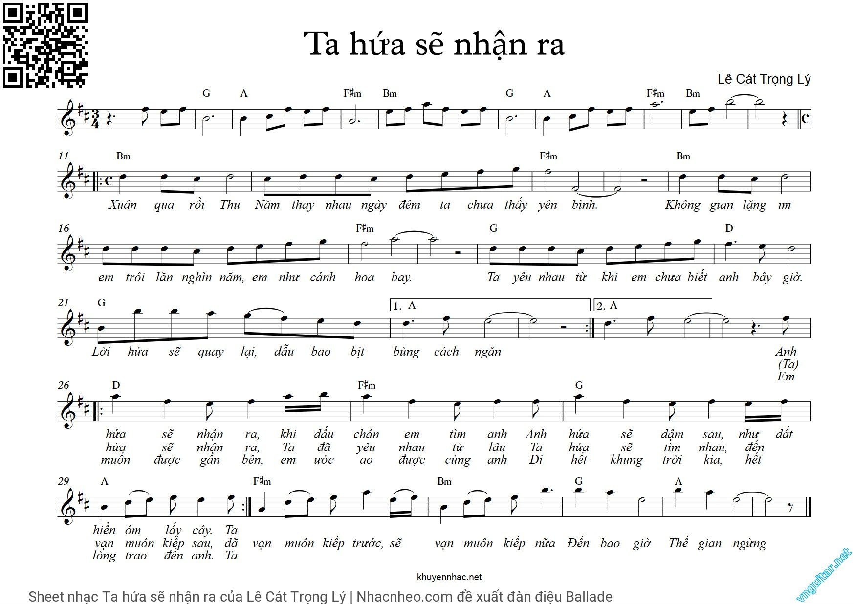 Ta Hứa Sẽ Nhận Ra