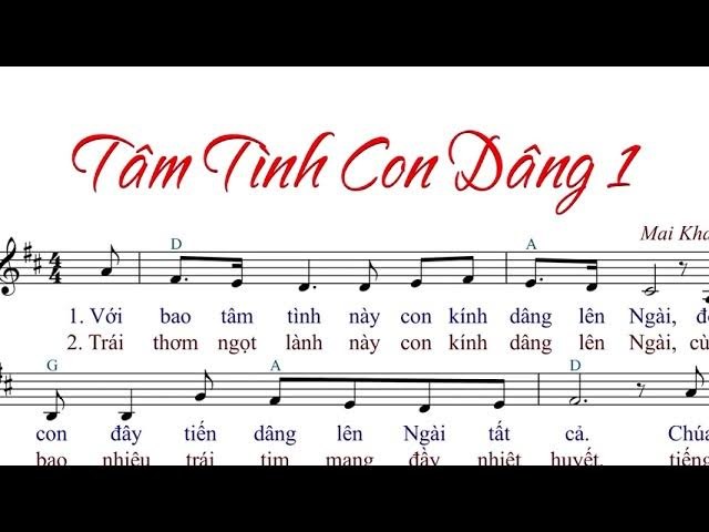 tâm tình con dâng 1