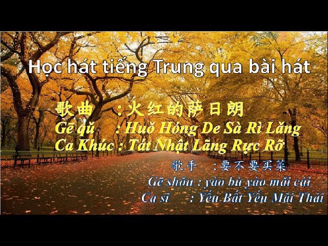 Tát Nhật Lãng Rực Rỡ (Huǒ hóng dí sà rì lǎng - 火红的萨日朗)