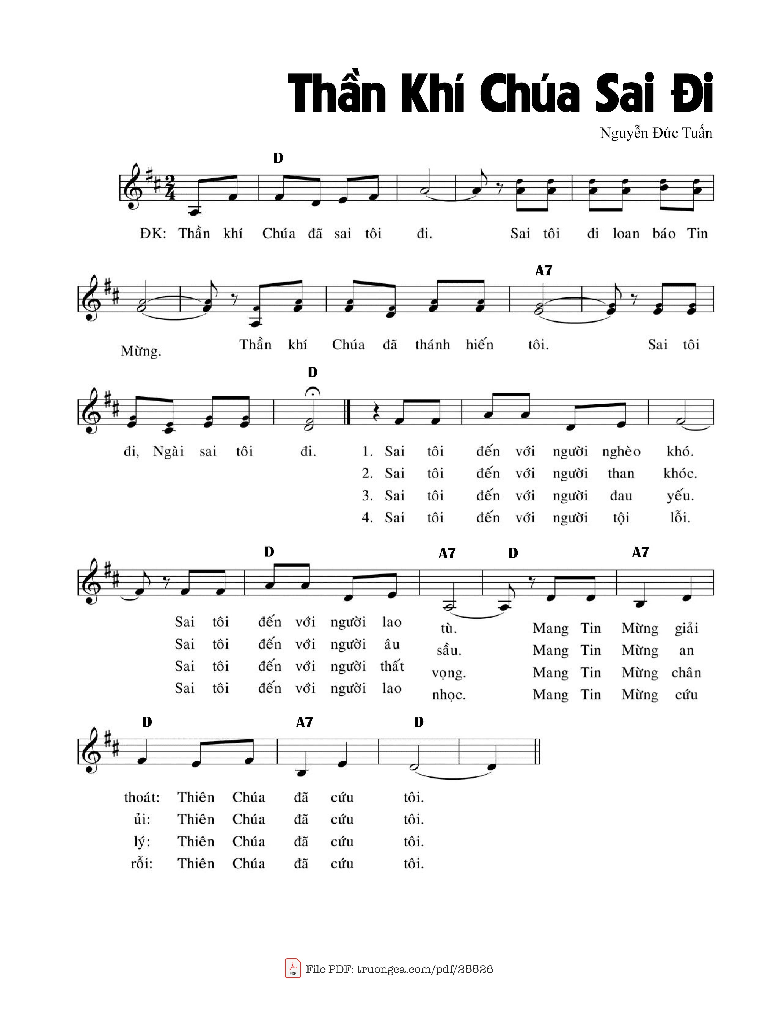 Thần Khí Chúa sai đi
