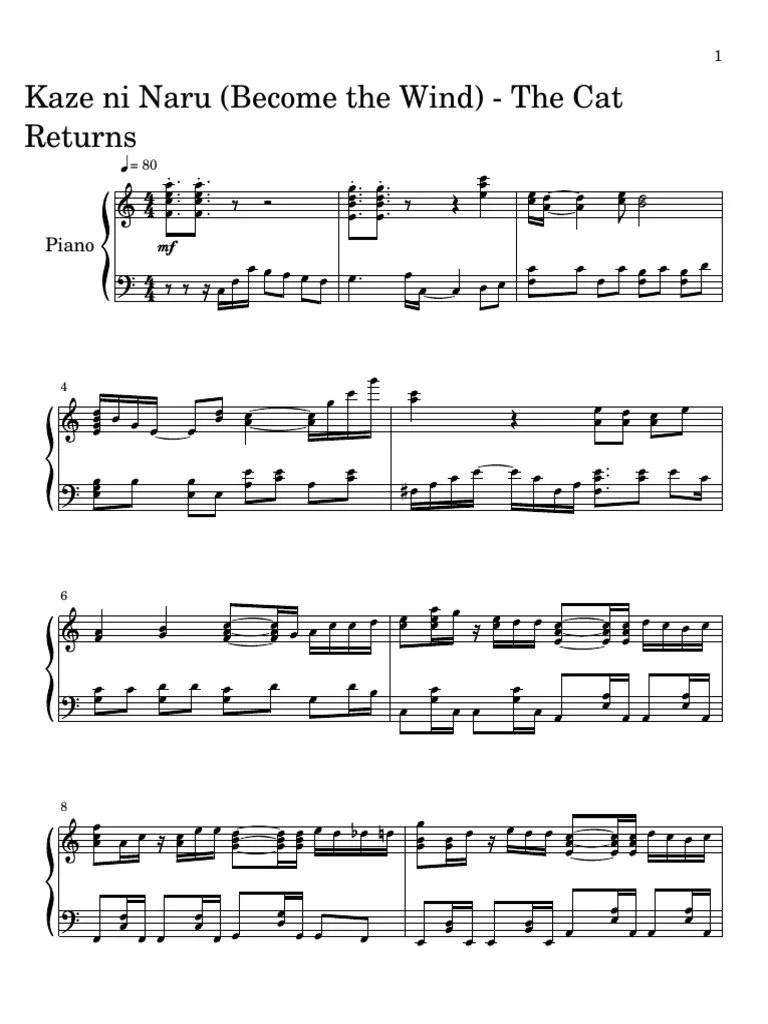 The Cat Return - Kaze Ni Naru