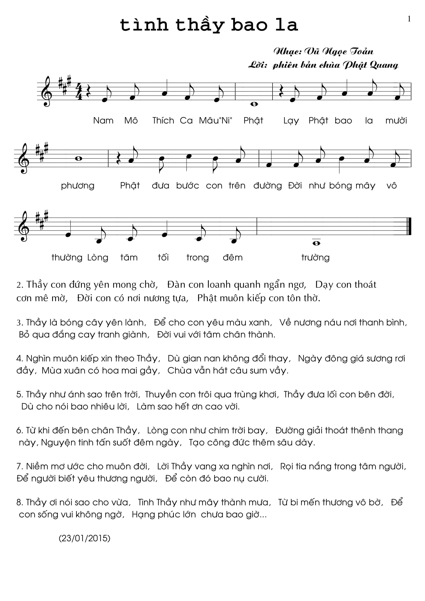 Tình Thầy Bao La