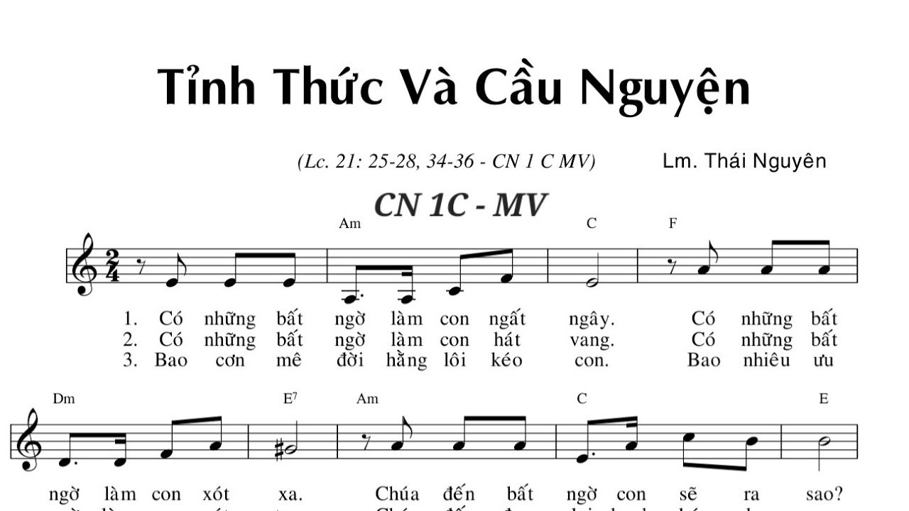 Tỉnh Thức Và Cầu Nguyện