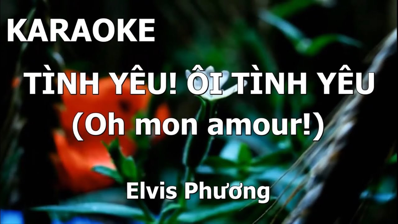 Tình Yêu Ôi Tình Yêu (Oh Mon Amour, Oh! Mon D'amour)