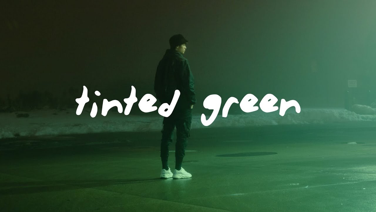 tinted green