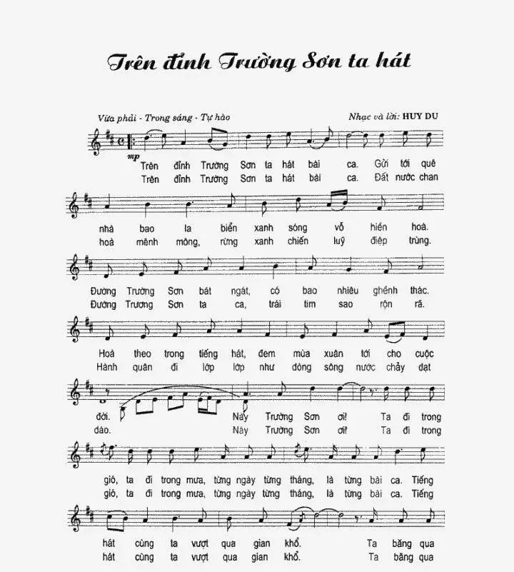 Trên đỉnh Trường Sơn ta hát