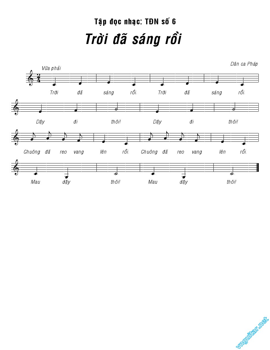 Trời đã sáng rồi