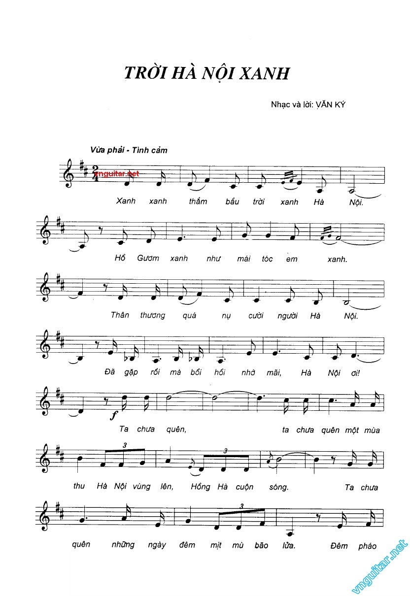 Trời Hà Nội xanh