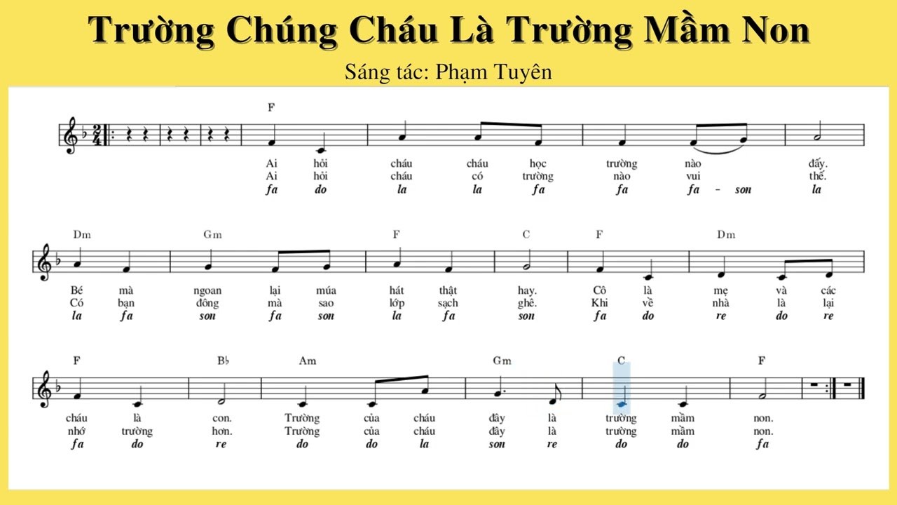 Trường Chúng Cháu Là Trường Mầm Non