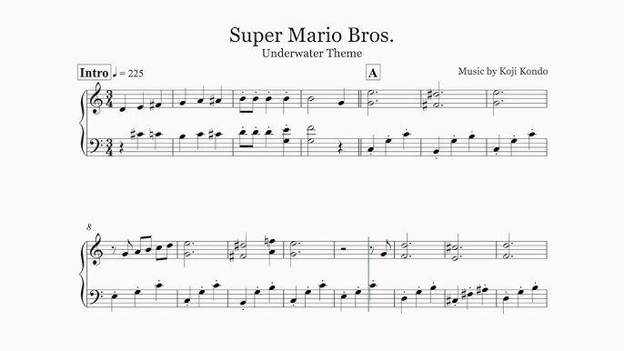 Underwater (Super Mario Theme Song)