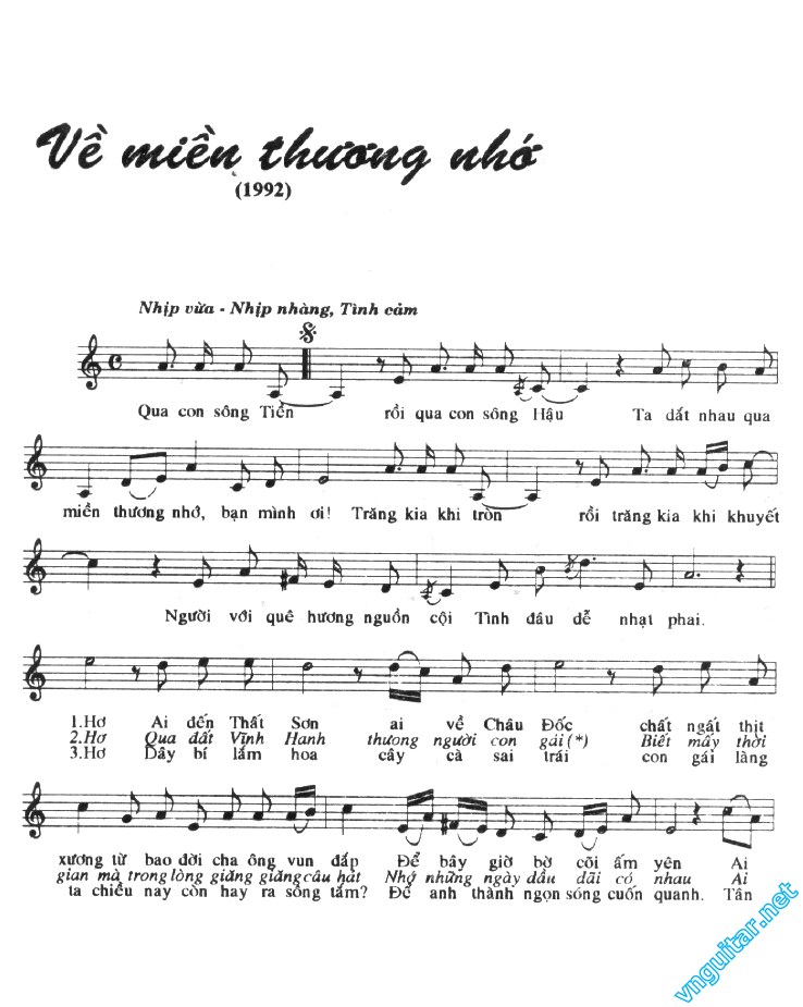 Về miền thương nhớ