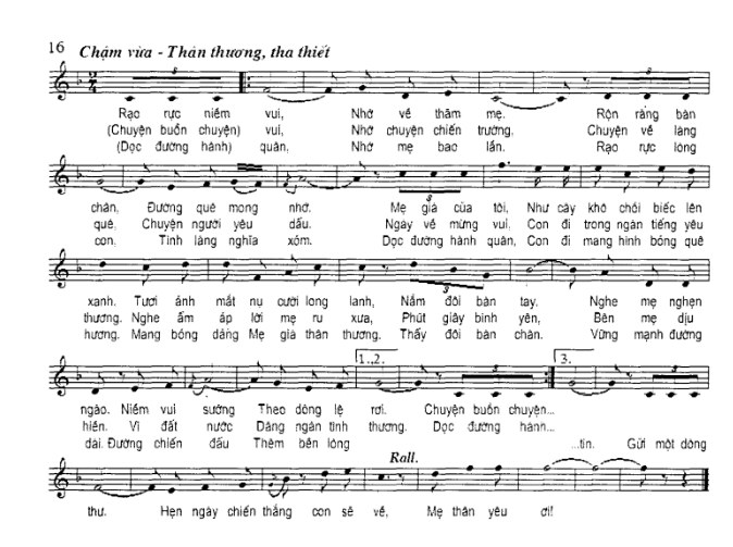 VỀ THĂM MẸ (Nhạc và lời: Trần Chung)