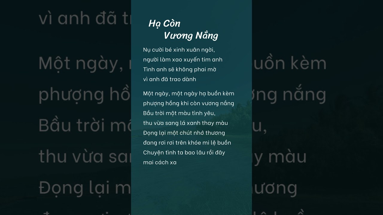 Với một nụ cười