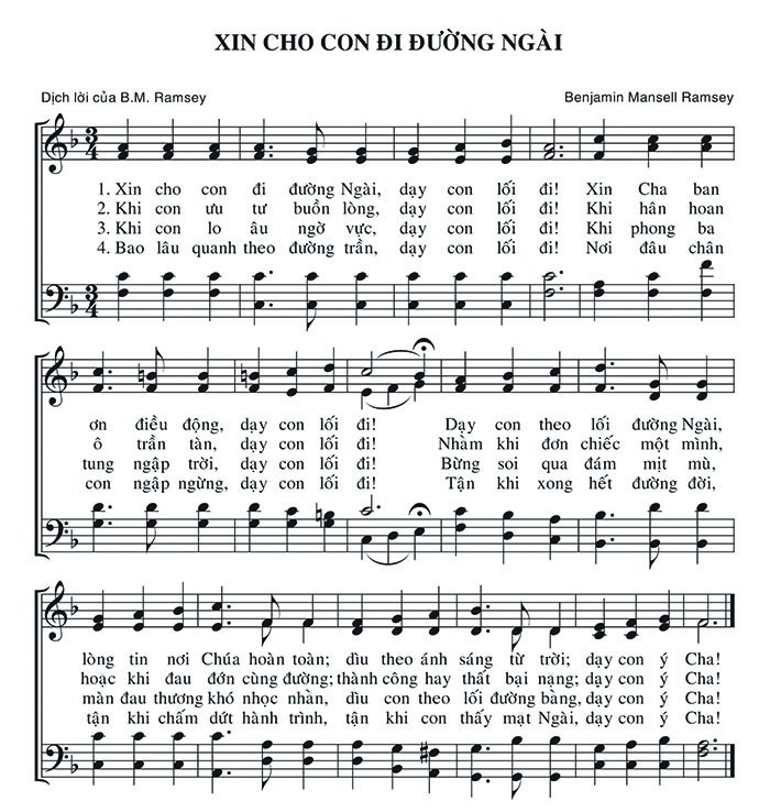 Xin cho con đi đường Ngài