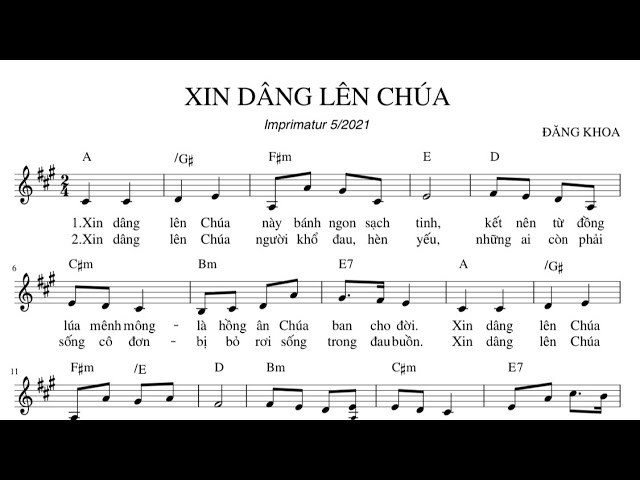 Xin Dâng Lên Chúa