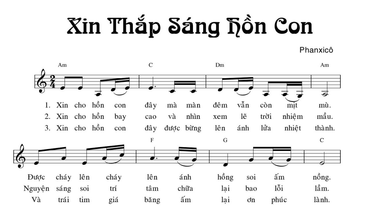 Xin thắp sáng hồn con