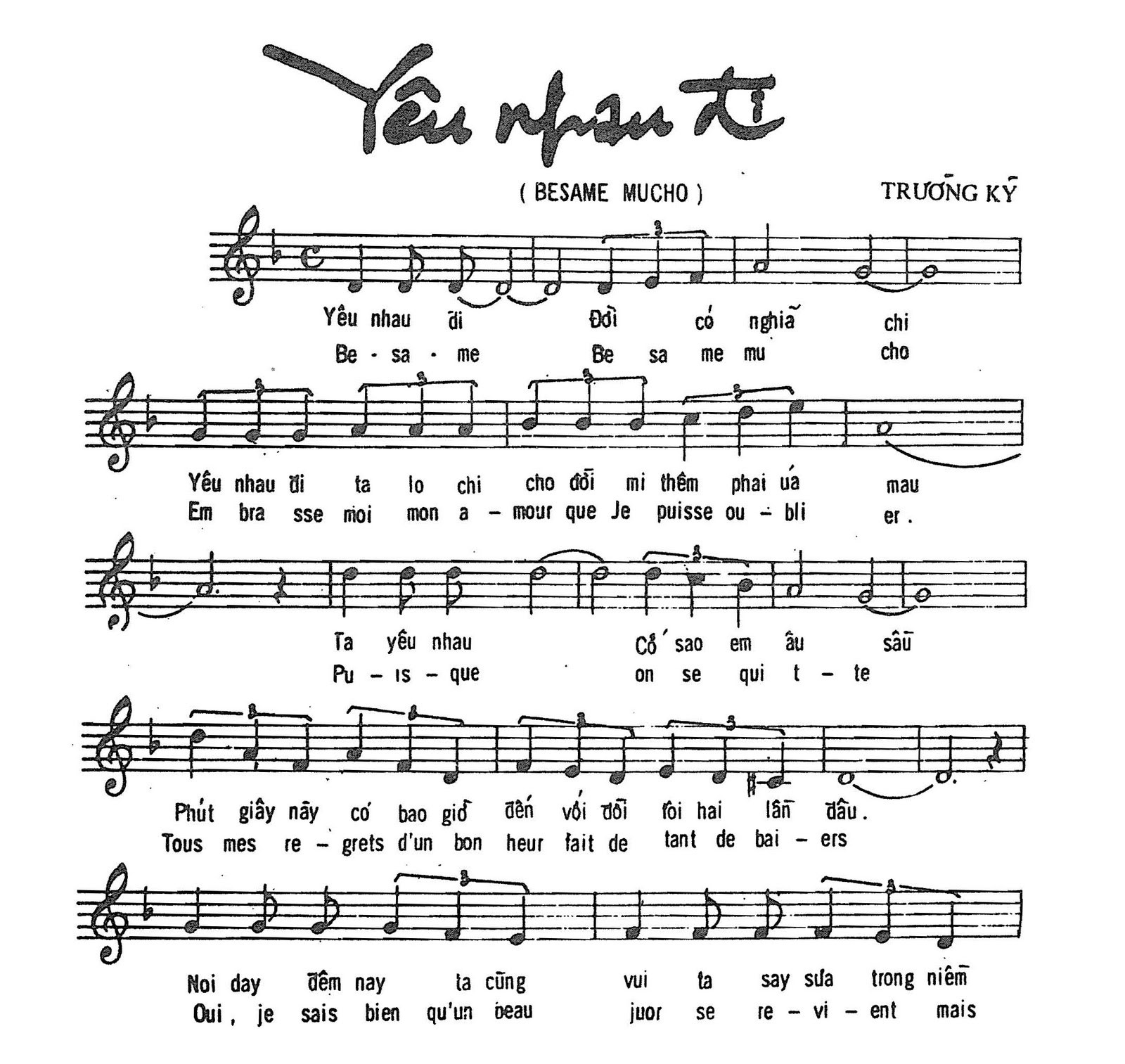 Yêu Nhau Đi (Besame Mucho) 