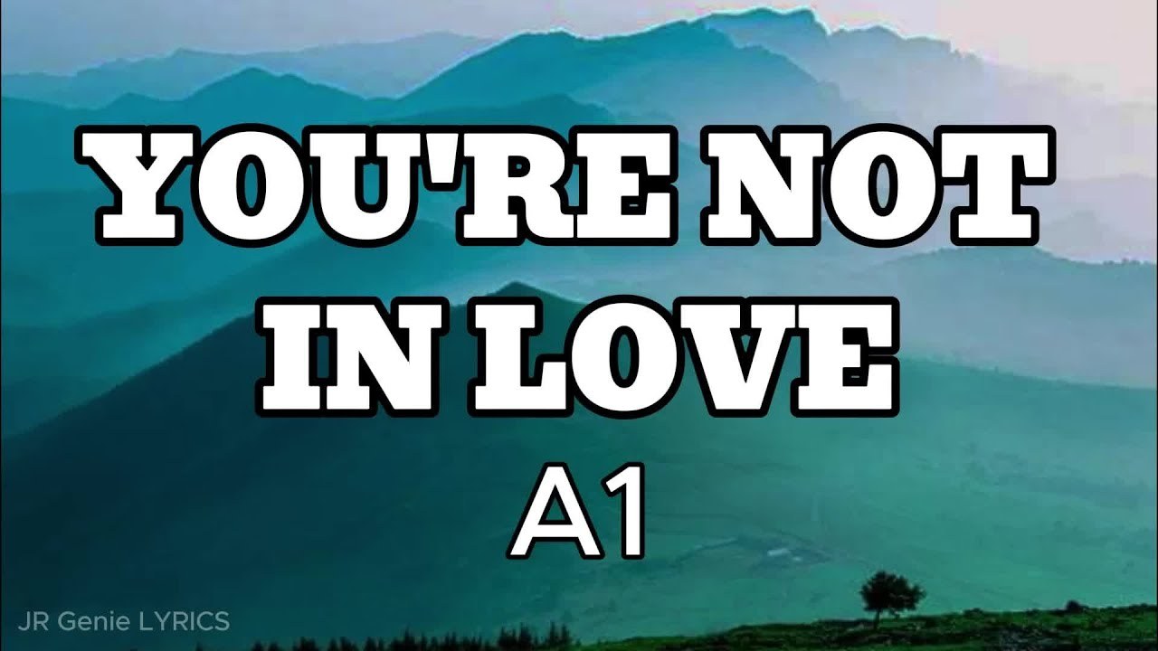You're Not In Love